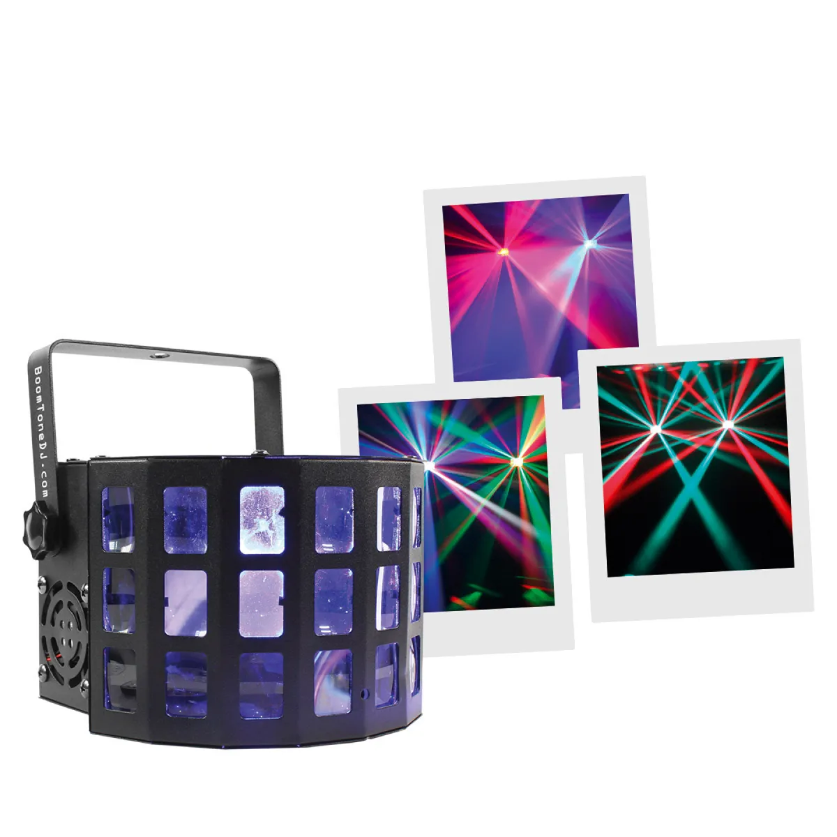 Boomtone Dj Jeu De Lumière Led Mini Derby - 4 Led De 5 W