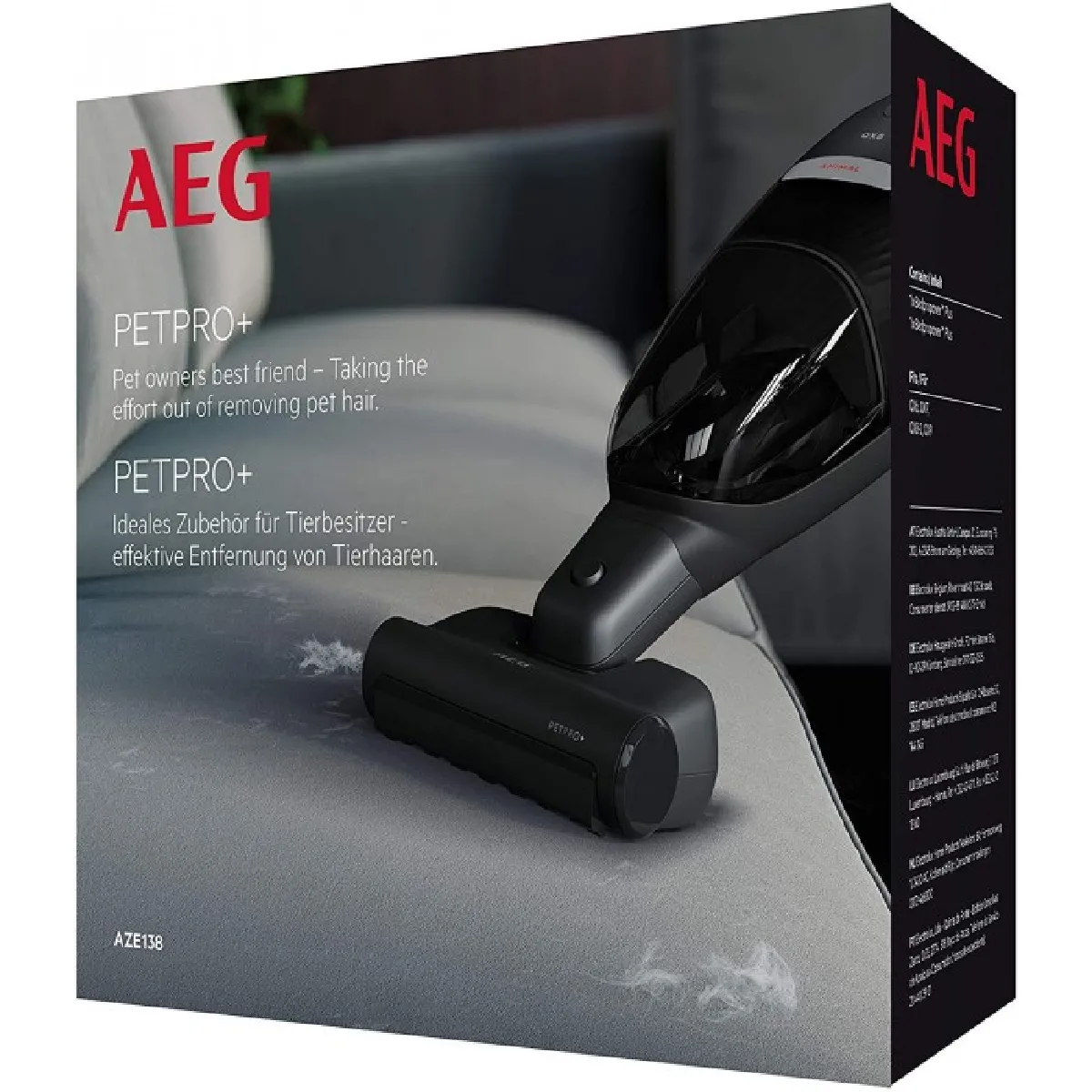 Brosse AEG AZE138 – Poils D'Animaux Pour Aspirateurs À Main
