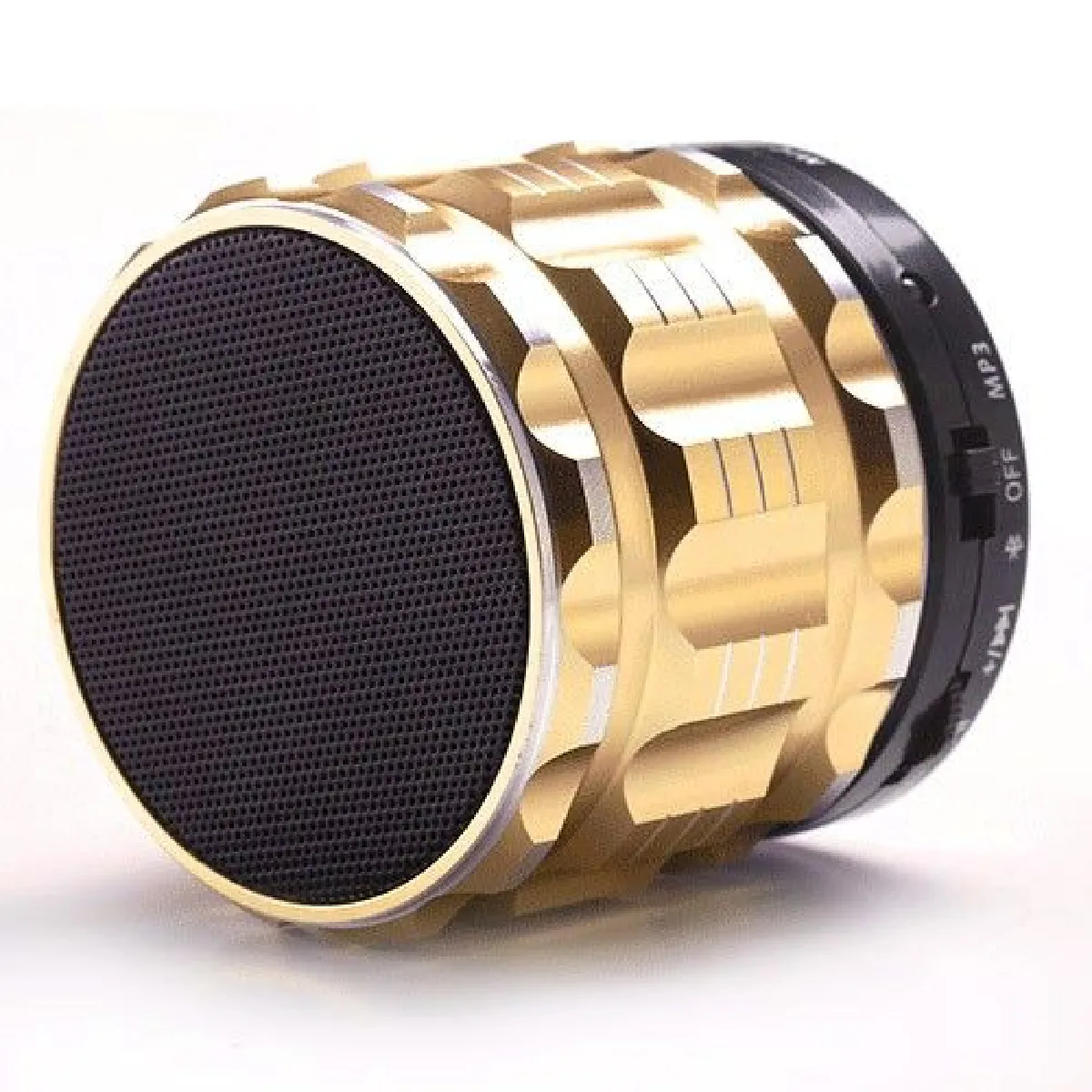 YONIS - Mini Enceinte Bluetooth Portable - Kit Mains Libres - Doré - Image 3
