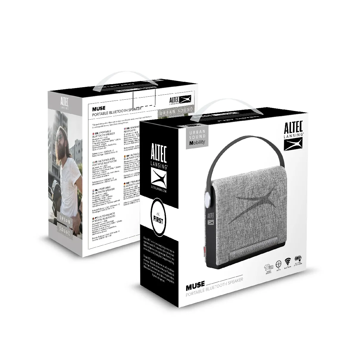 Altec Lansing Muse - Enceinte Bluetooth - Sans Fil - Portable - Gris - Image 3
