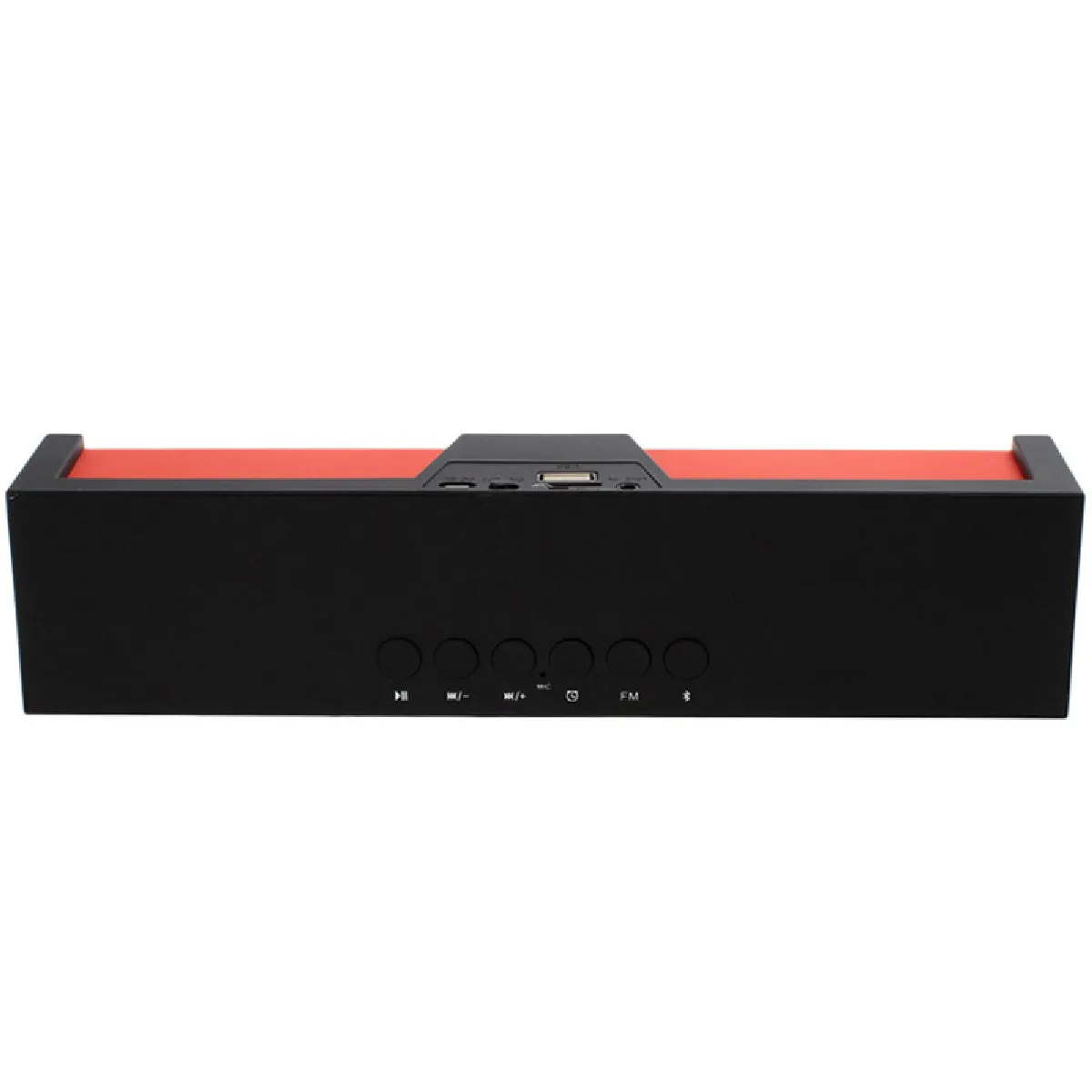 Yonis Noir/Rouge Enceinte Portable Bluetooth Fm - Image 2