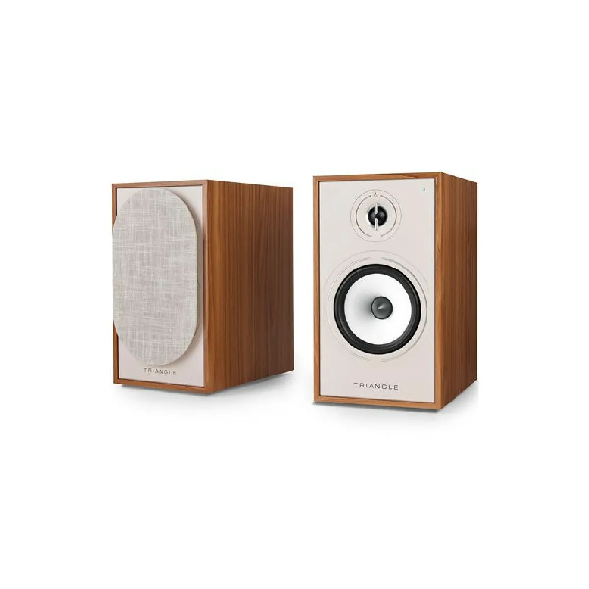 Triangle Marron Enceinte Connectée Hi Fi Borea Br03 Connect Chêne Vendues Par Paire - Neuf - Image 3