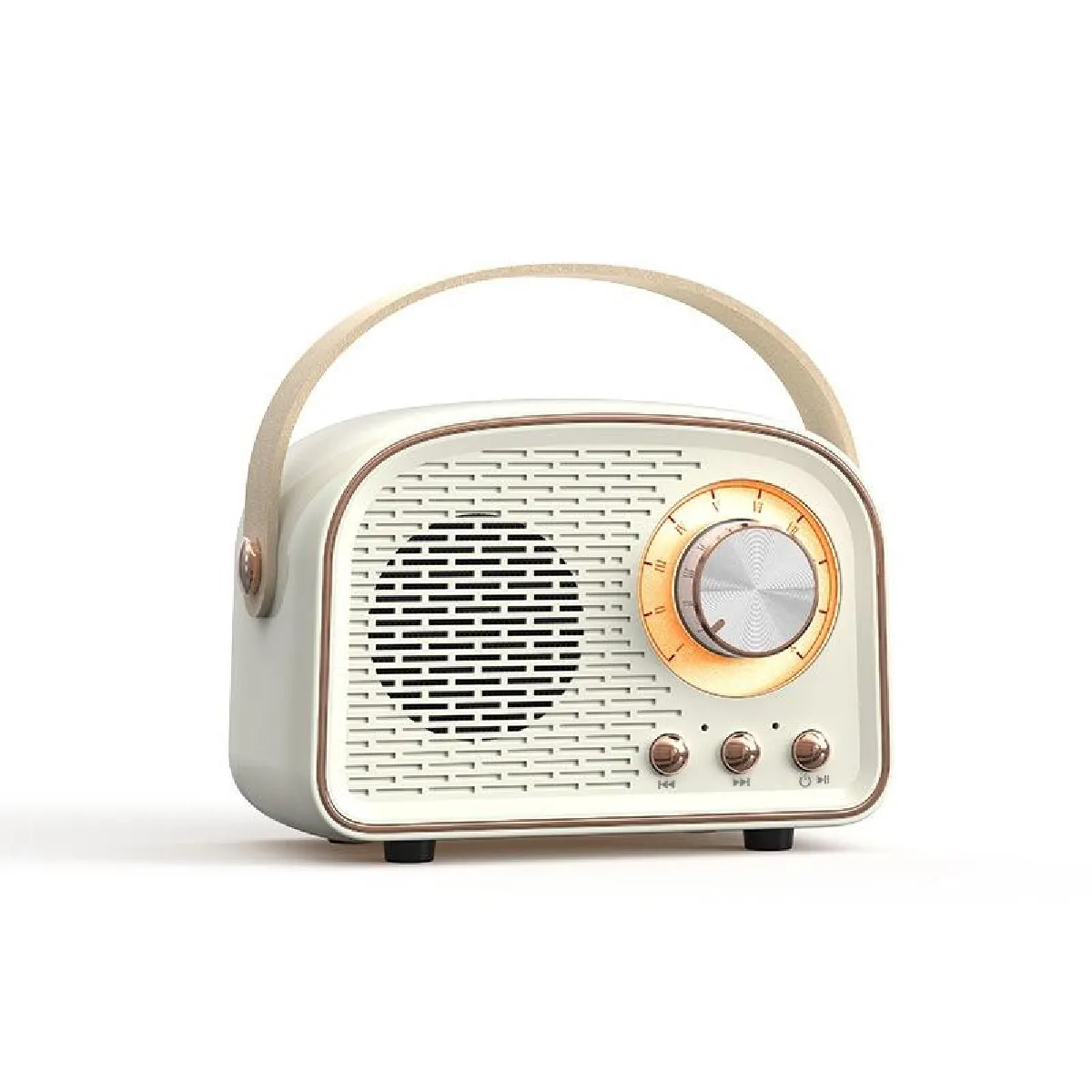 Yonis Beige Vintage Enceinte Bluetooth - Image 2