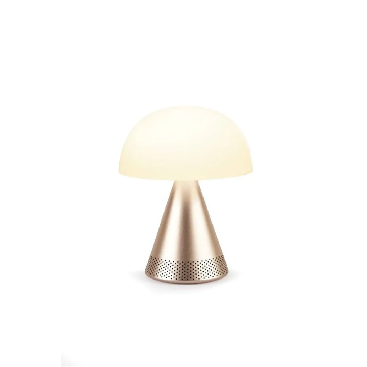 Lampe LED portable avec enceinte sans fil Bluetooth Lexon Mina L Audio LH76MD Or