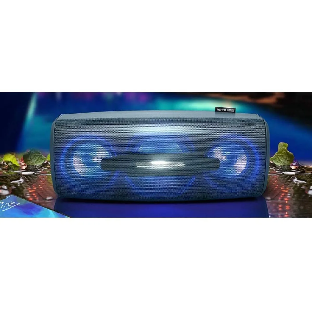 MUSE  Enceinte Bluetooth - Bleu