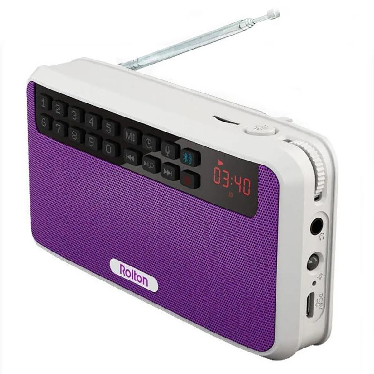 Yonis Violet Mini Enceinte Bluetooth Fm