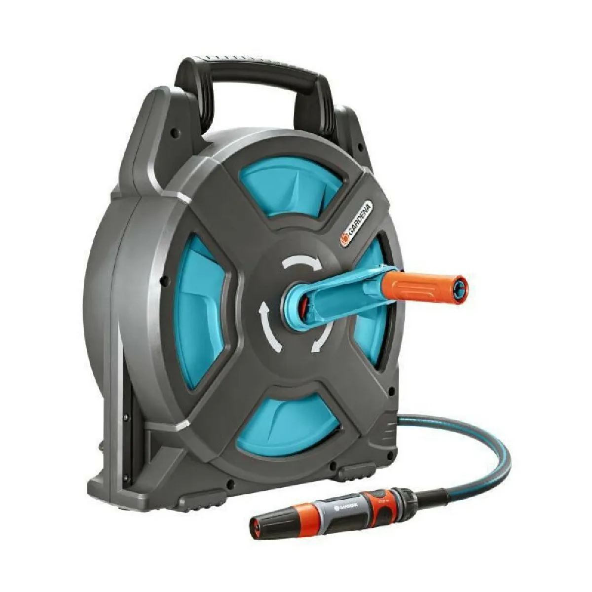 GARDENA Dévidoir portable Classic 15 équipé – Longueur tuyau 15m – Ø11mm – Kit complet prêt à ’emploi – Garantie 2662 20 - vue 3