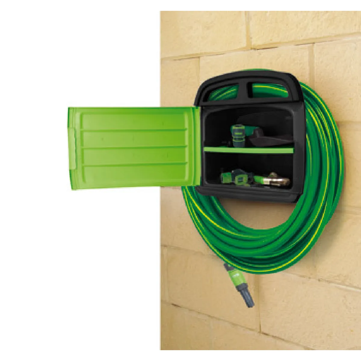 Support mural pour tuyau avec armoire de rangement - vue 2