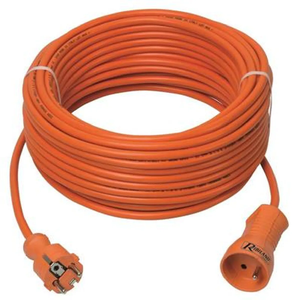 Ribimex Orange Rallonge Électrique Jardin - 25 M