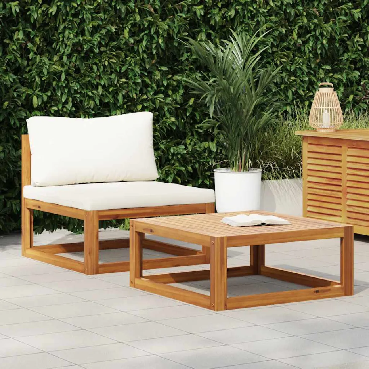 VIDAXL  Salon de jardin 2 pcs
