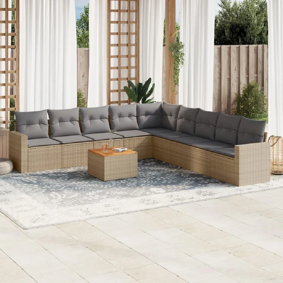 VidaXL Salon 10 pièces - vue 5