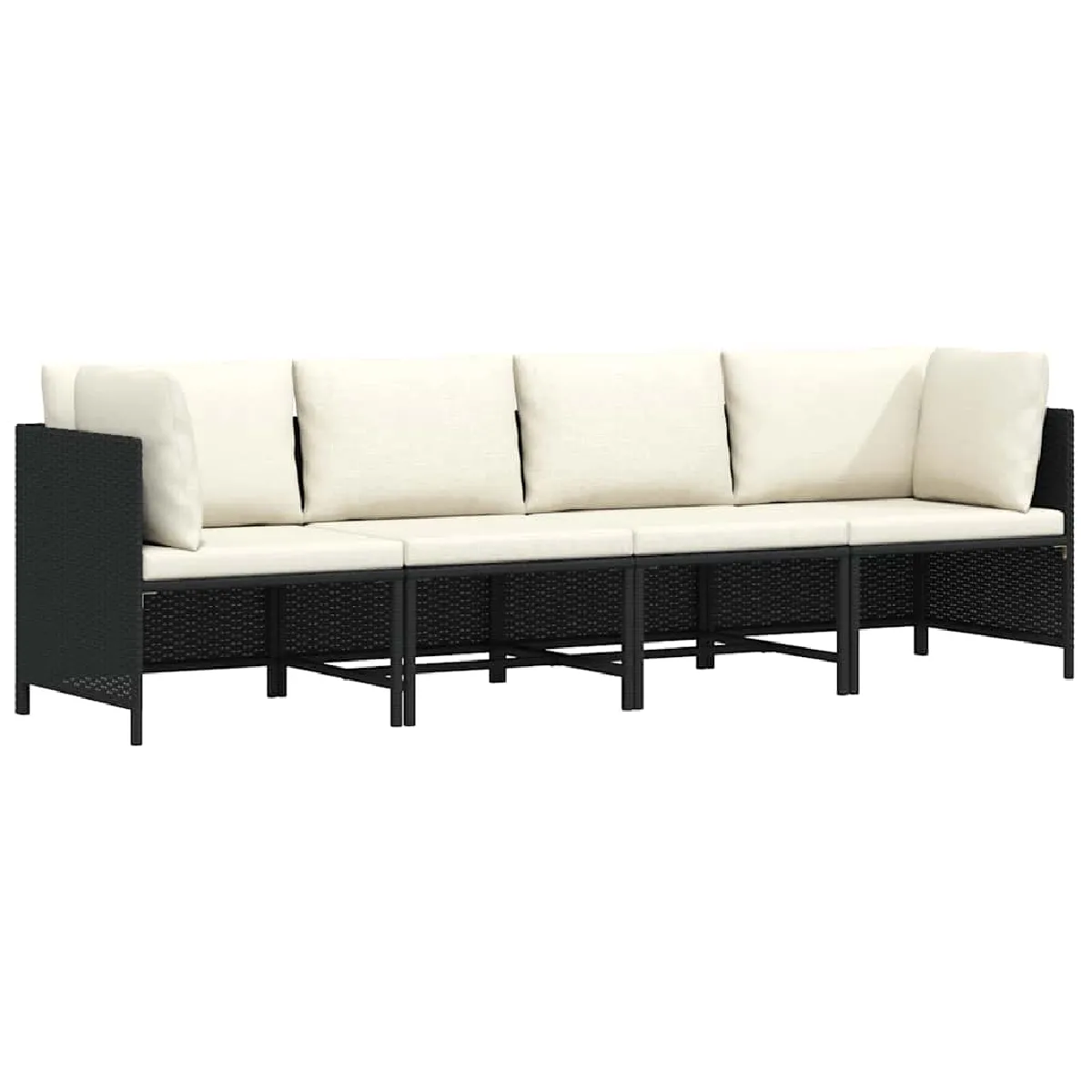 VIDAXL Canapé de jardin 4 places