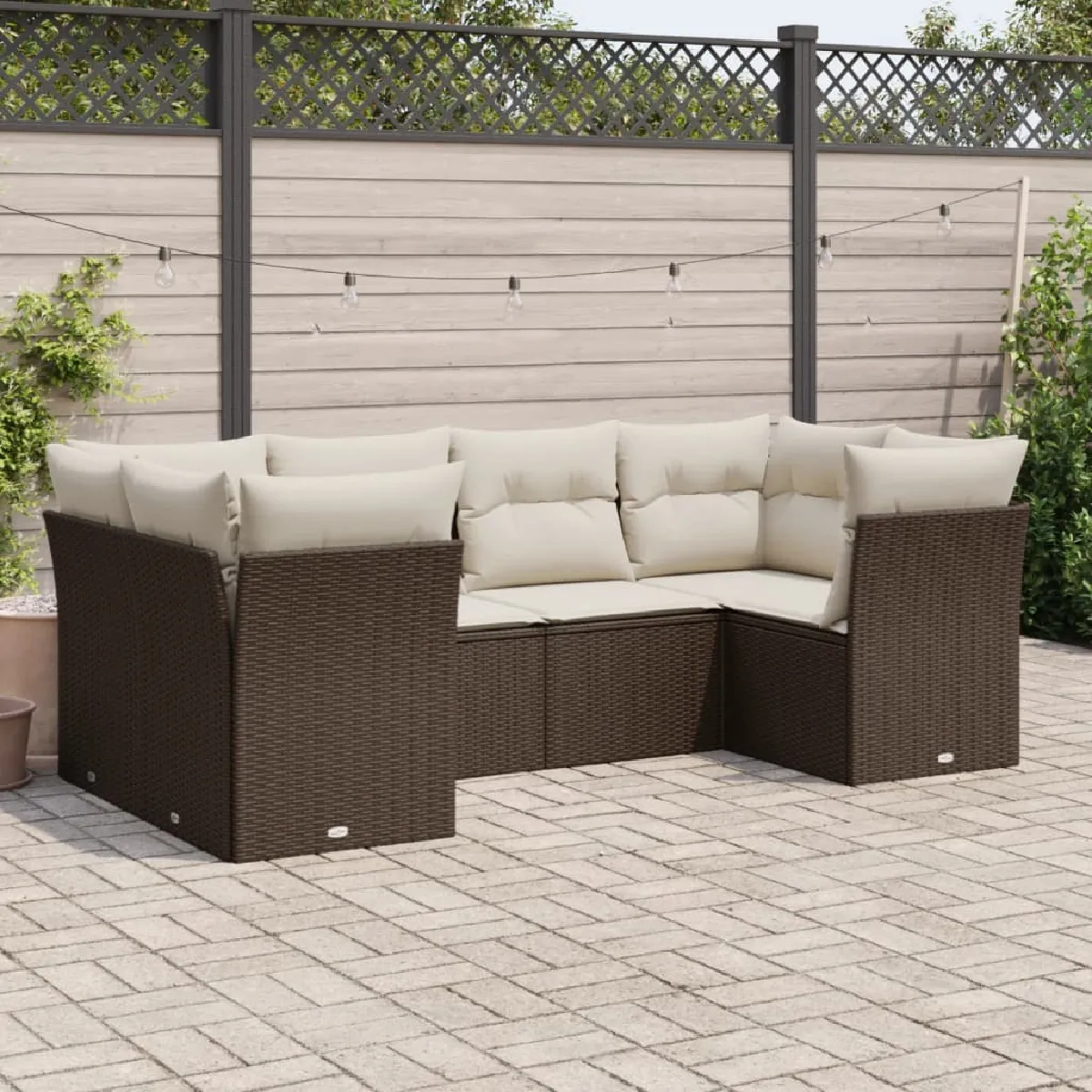 vidaXL Salon de jardin avec coussins 6 pcs - vue 7