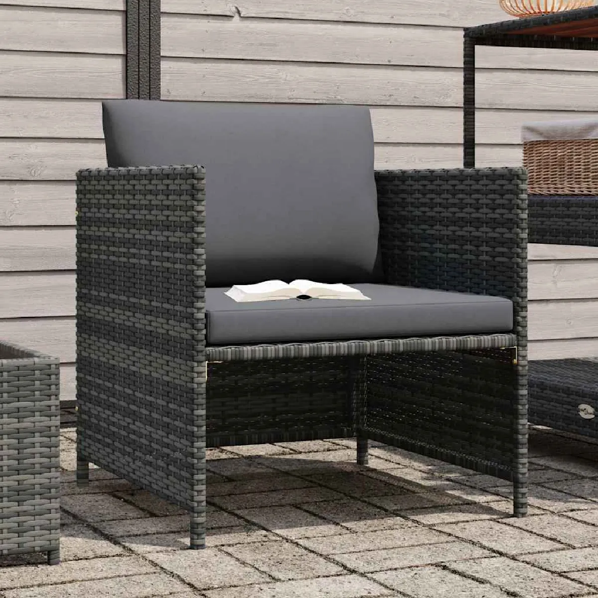 Vidaxl Gris Canapé De Jardin