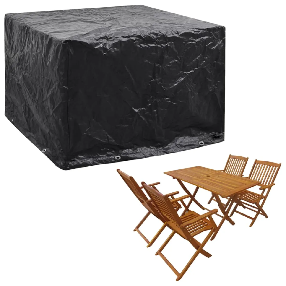 VIDAXL Housse de mobilier de jardin 8 œillets - vue 2