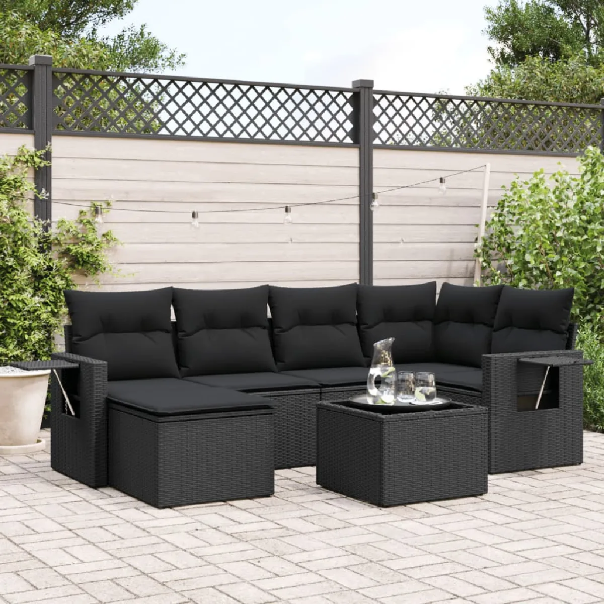 Salon de jardin 7 pcs - vue 3