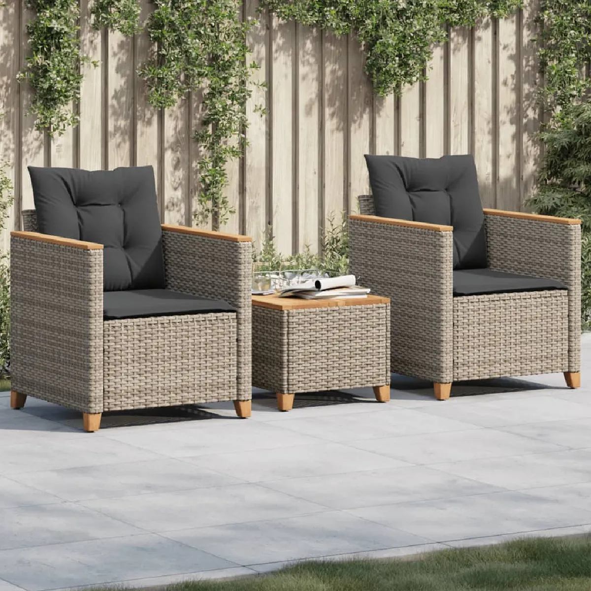 vidaXL Ensemble Bistro 3 pcs - vue 7