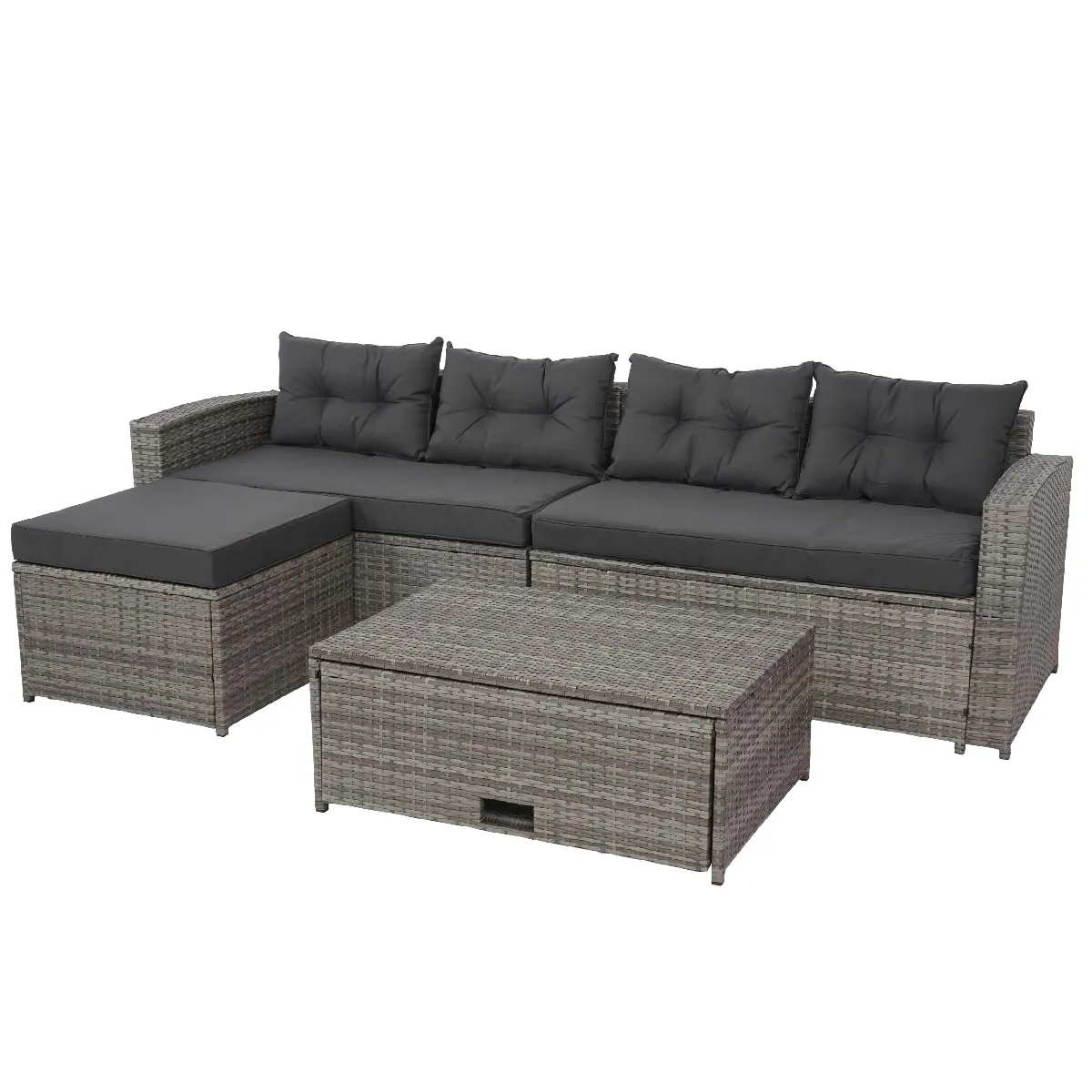 Decoshop26 Salon de jardin 10 pcs