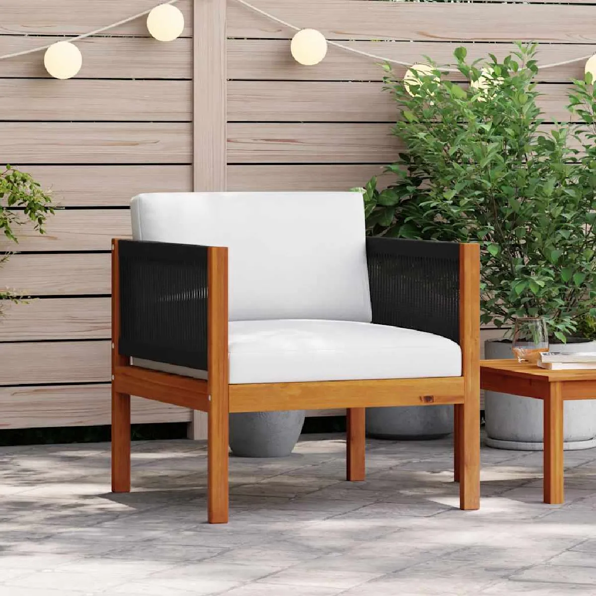 vidaXL Chaise de jardin Bois d'acacia