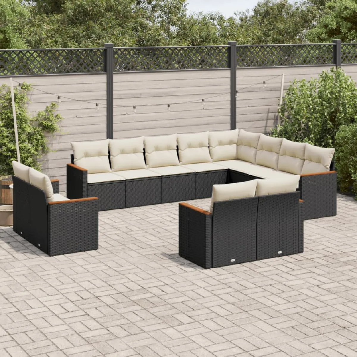 vidaXL Salon de jardin 12pcs - vue 2