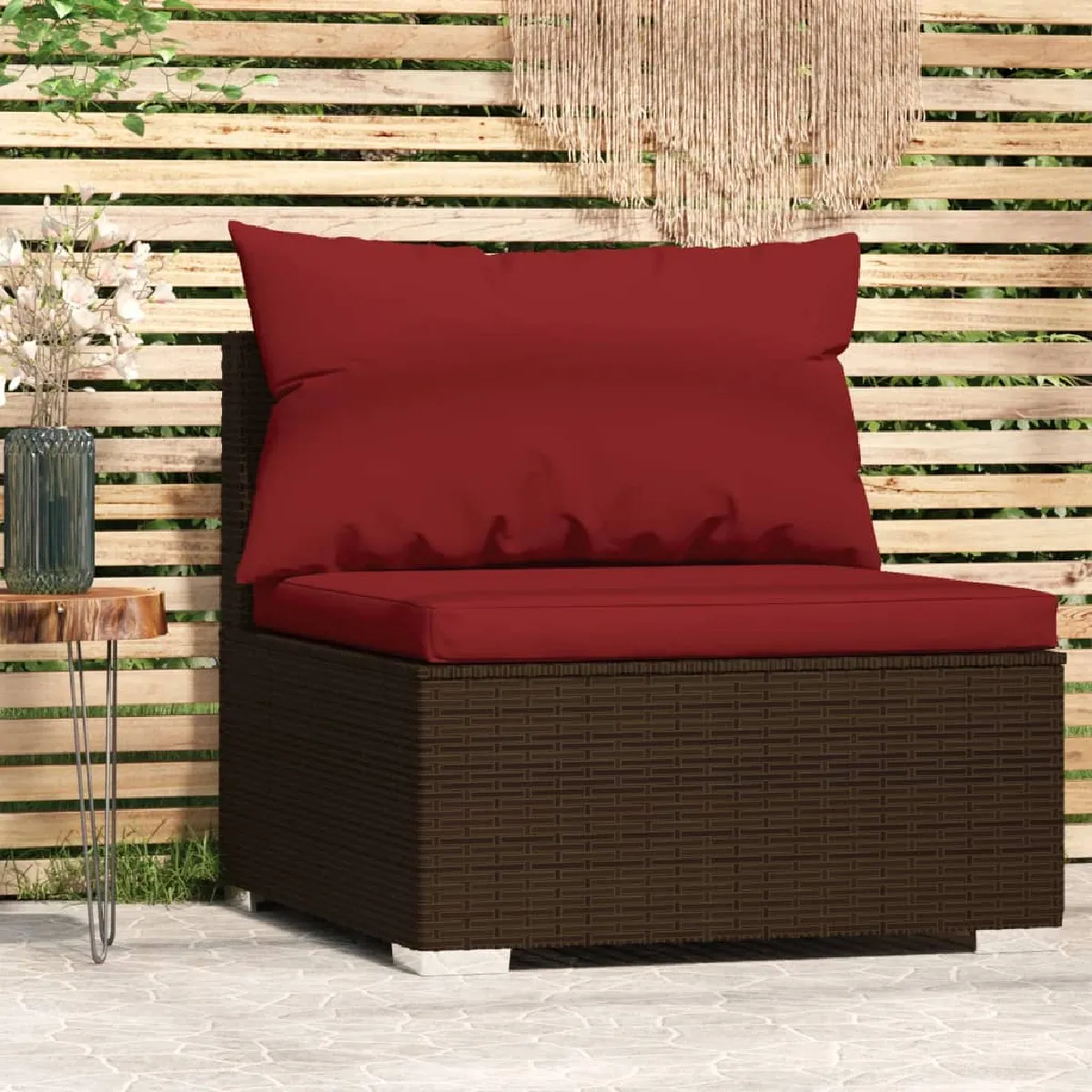 VIDAXL Canapé central de jardin - vue 6