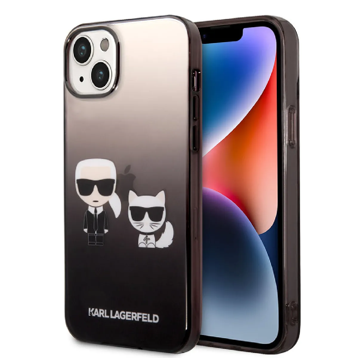 Non Communiqué Noir Karl Lagerfeld Coque Arrièreen Polycarbonate/Tpu Pour Iphone 14 Plus - Transparent - Image 4