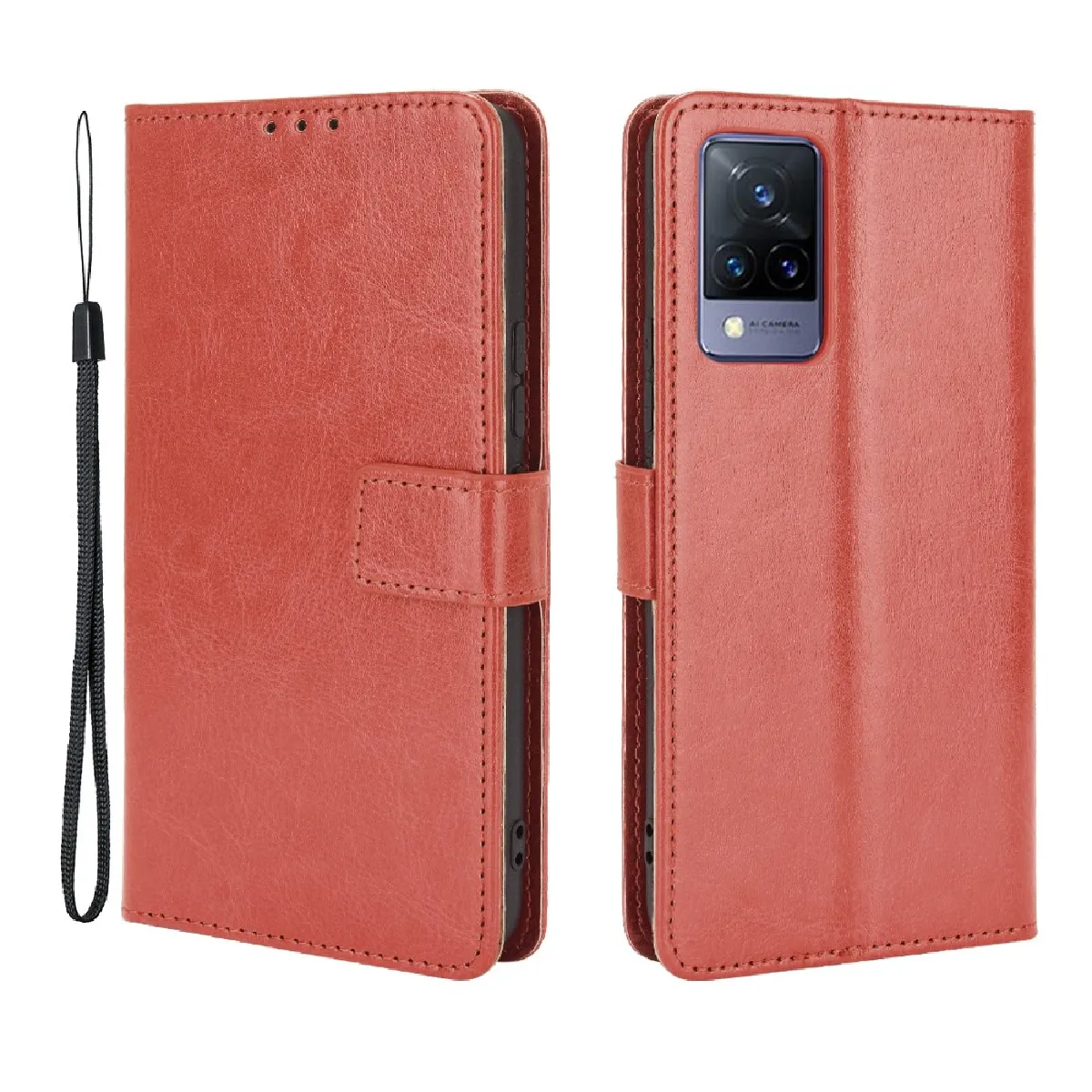 Générique Marron Étui Vivo V21 5G