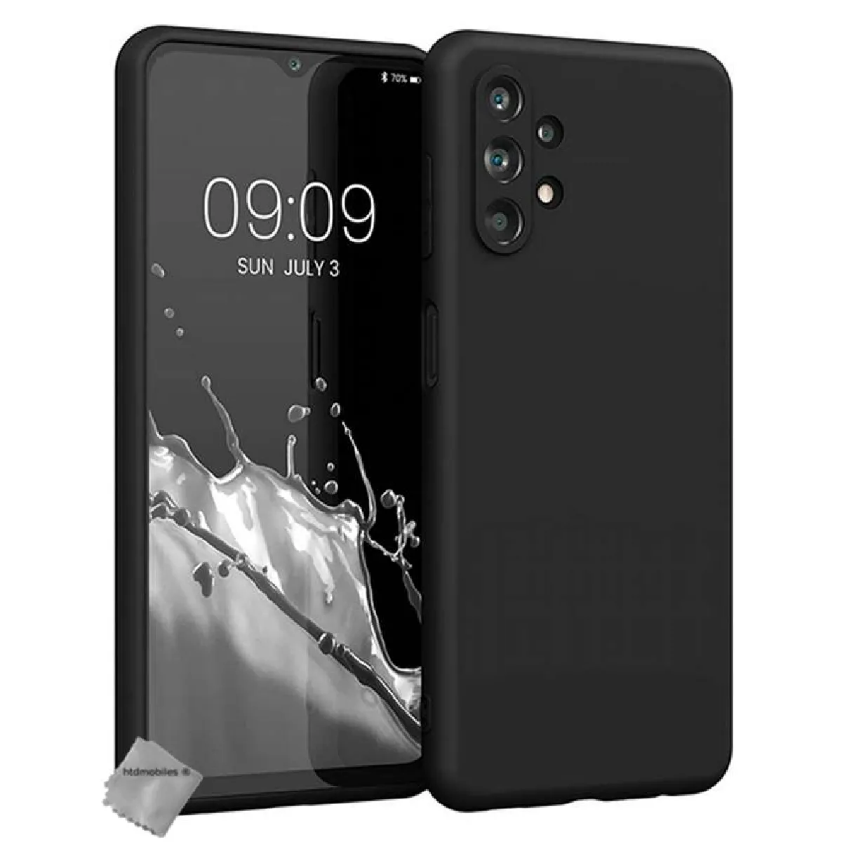 Htdmobiles Noir Coque En Silicone Samsung Galaxy A13 4G
