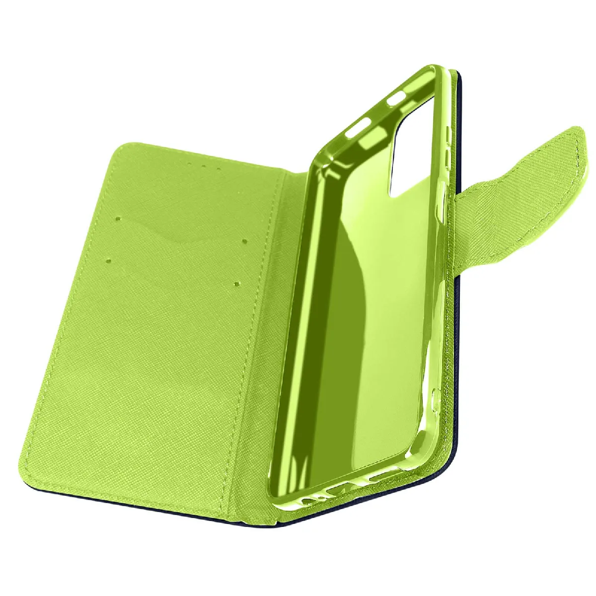 Avizar Bleu/Vert Étui Pour Xiaomi Poco M4 Pro 5G Et Redmi Note 11S 5G Portefeuille Et