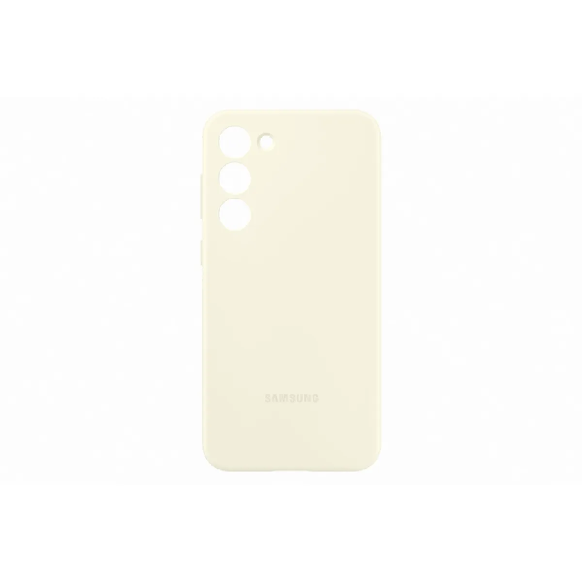 Samsung Coque pour Samsung Galaxy S23 Plus Lisse en Silicone Beige
