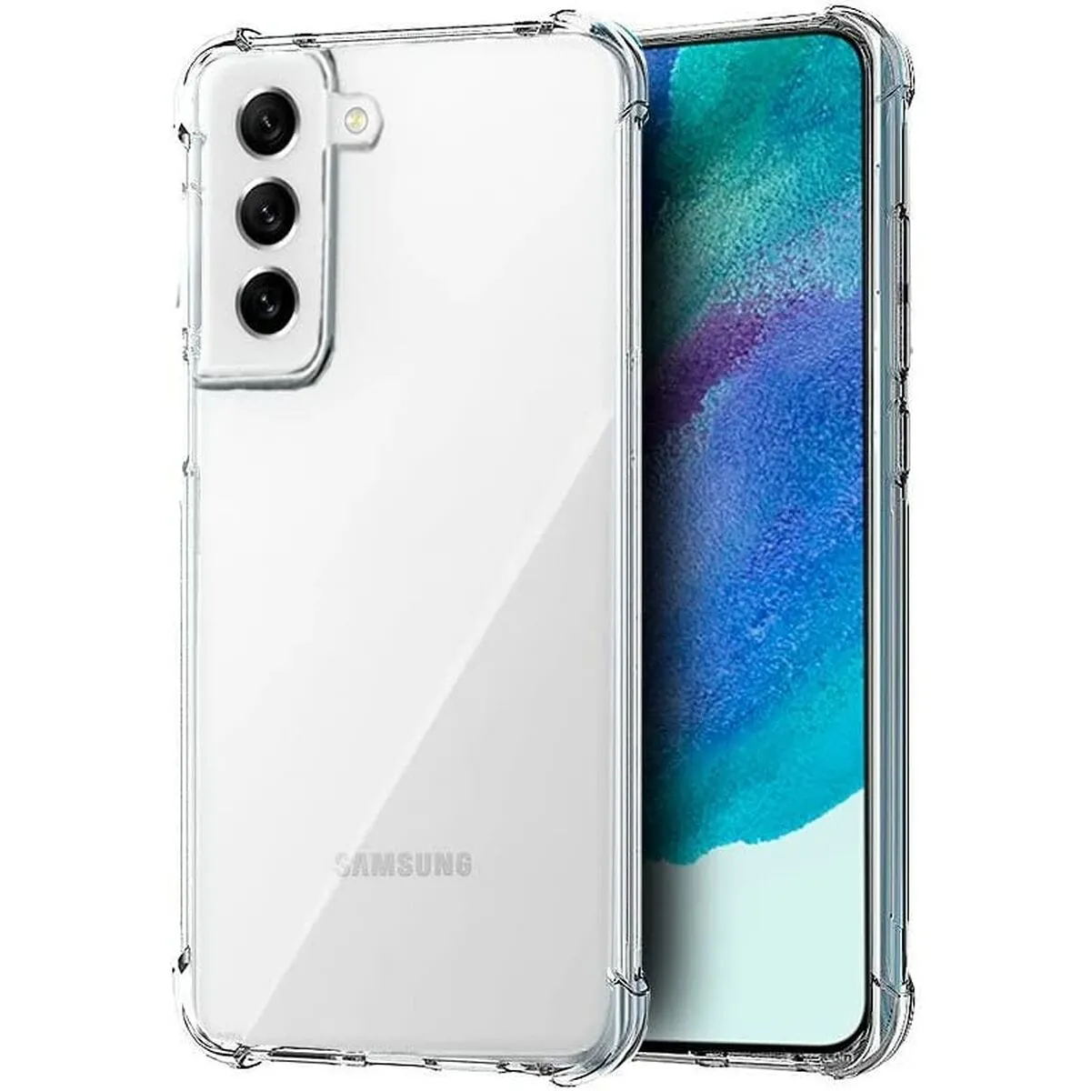 Cool funda antishock transparente para samsung galaxy s21 fe g990b
