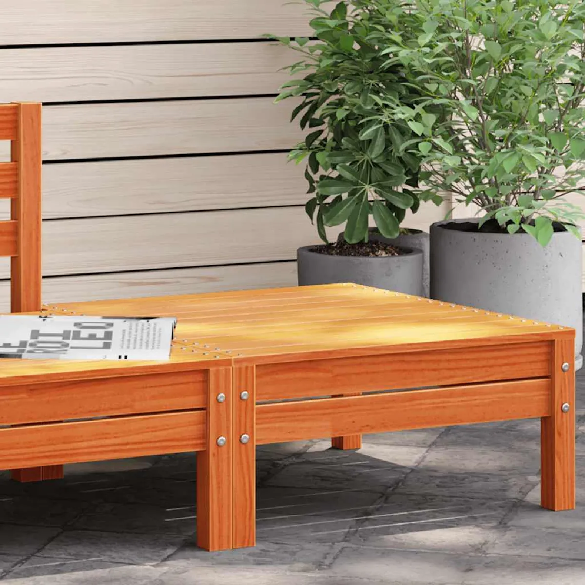 VidaXL Repose-pied de jardin - Marron