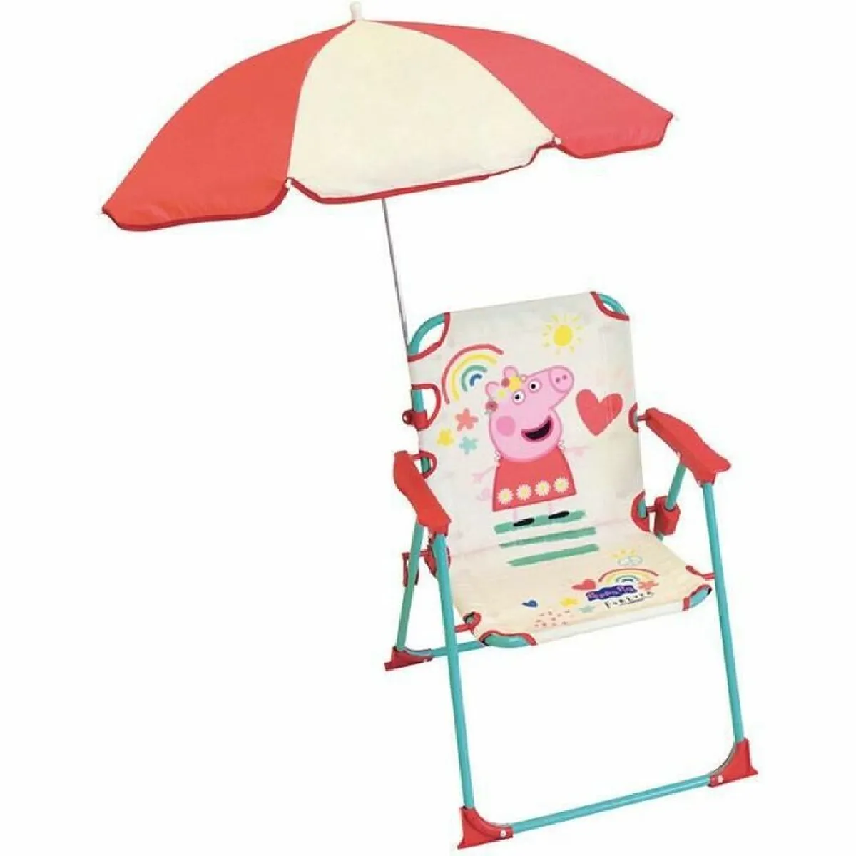 Fun house Chaise de plage Peppa Pig - Multicolore