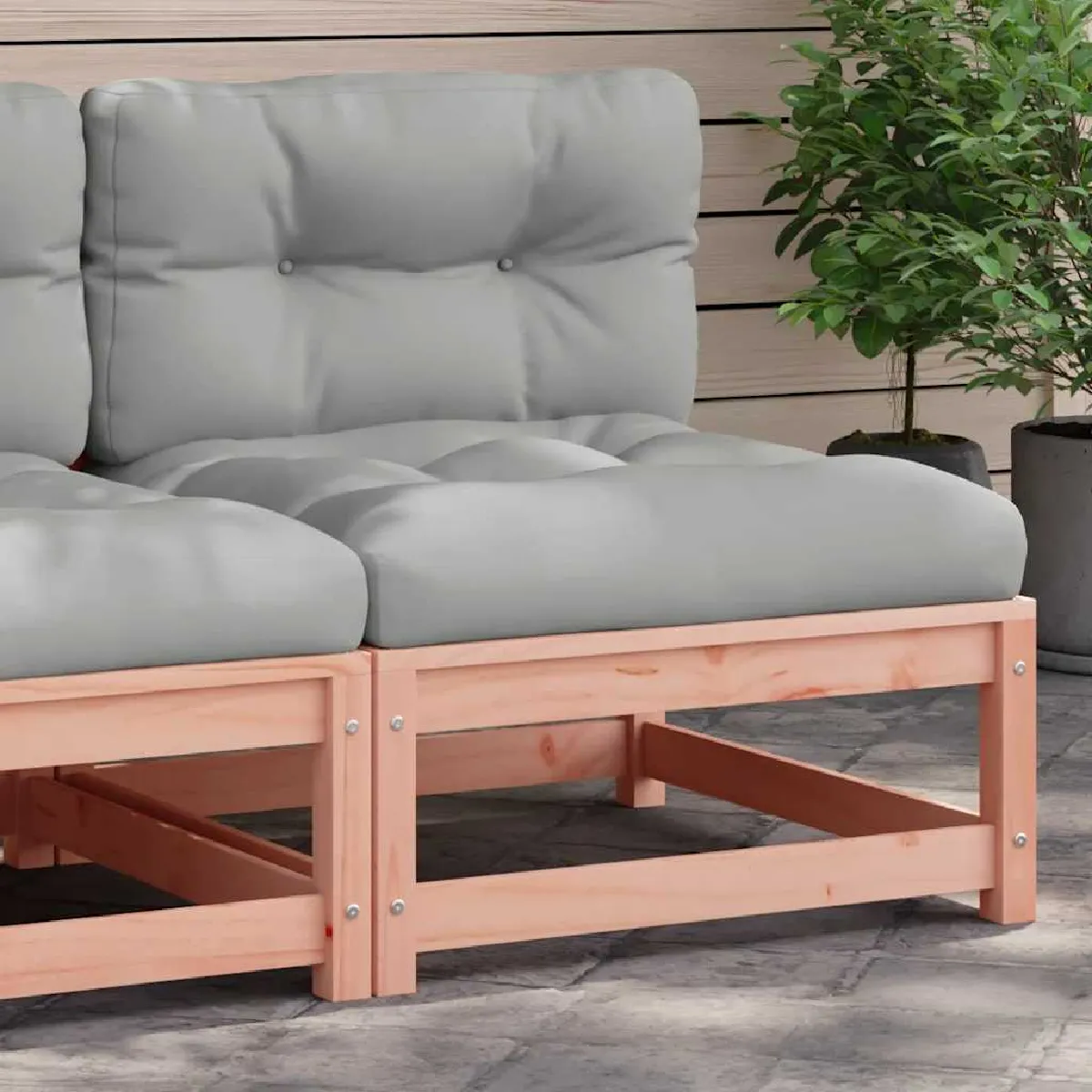 VidaXL Canapé de jardin sans accoudoirs Bois de douglas