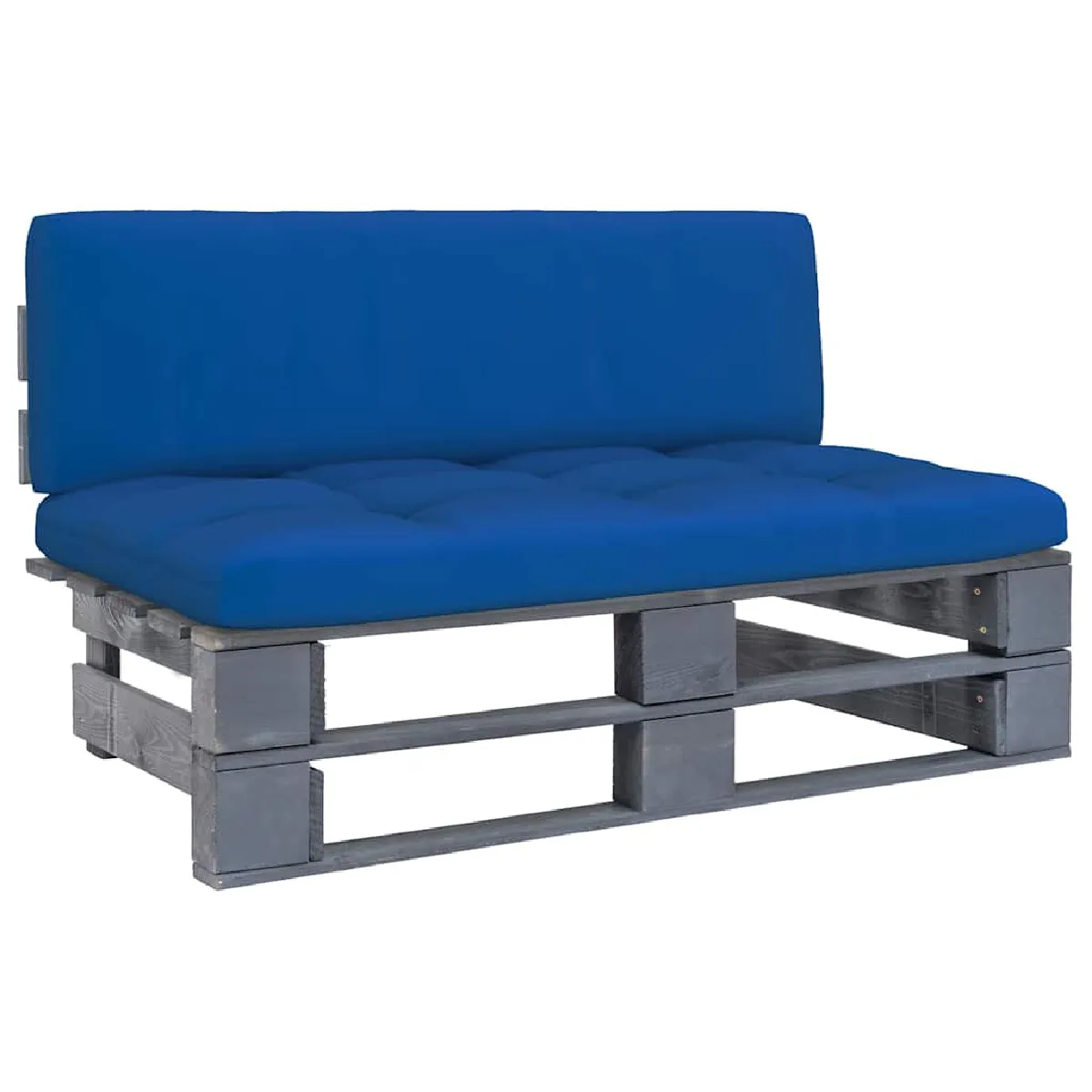 Vidaxl Gris Canapé Palette Jardin