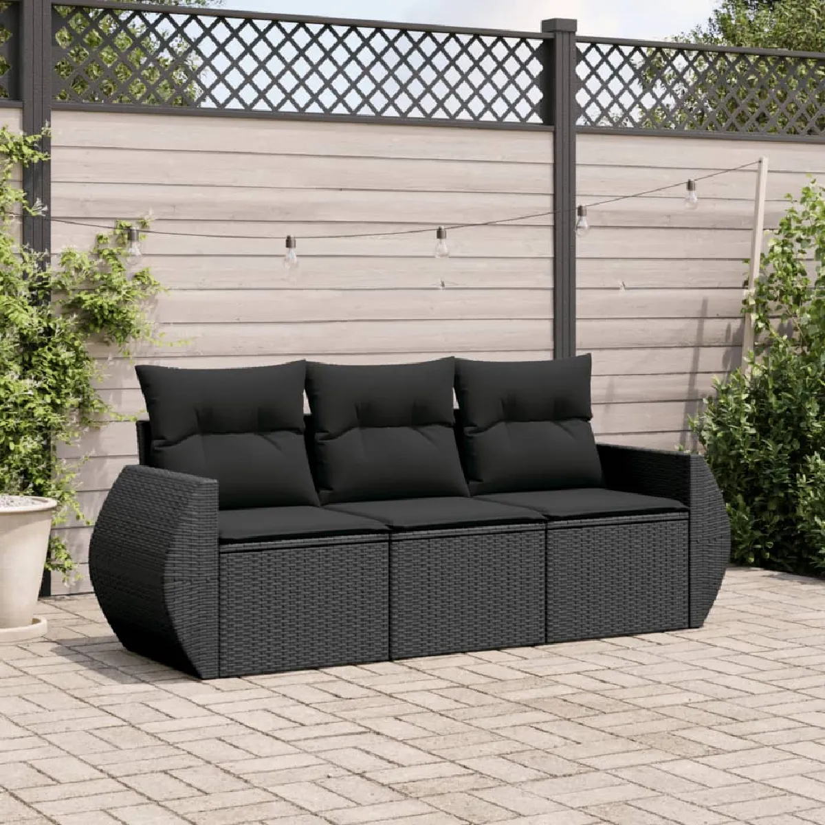 vidaXL Salon de jardin 3pcs