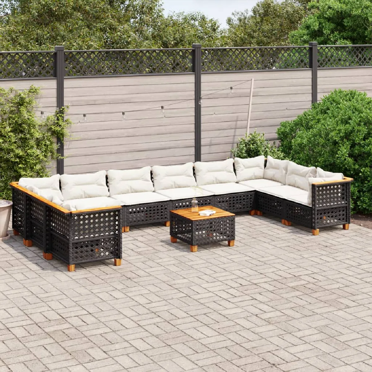 Salon de jardin VIDAXL 11 pcs - vue 9