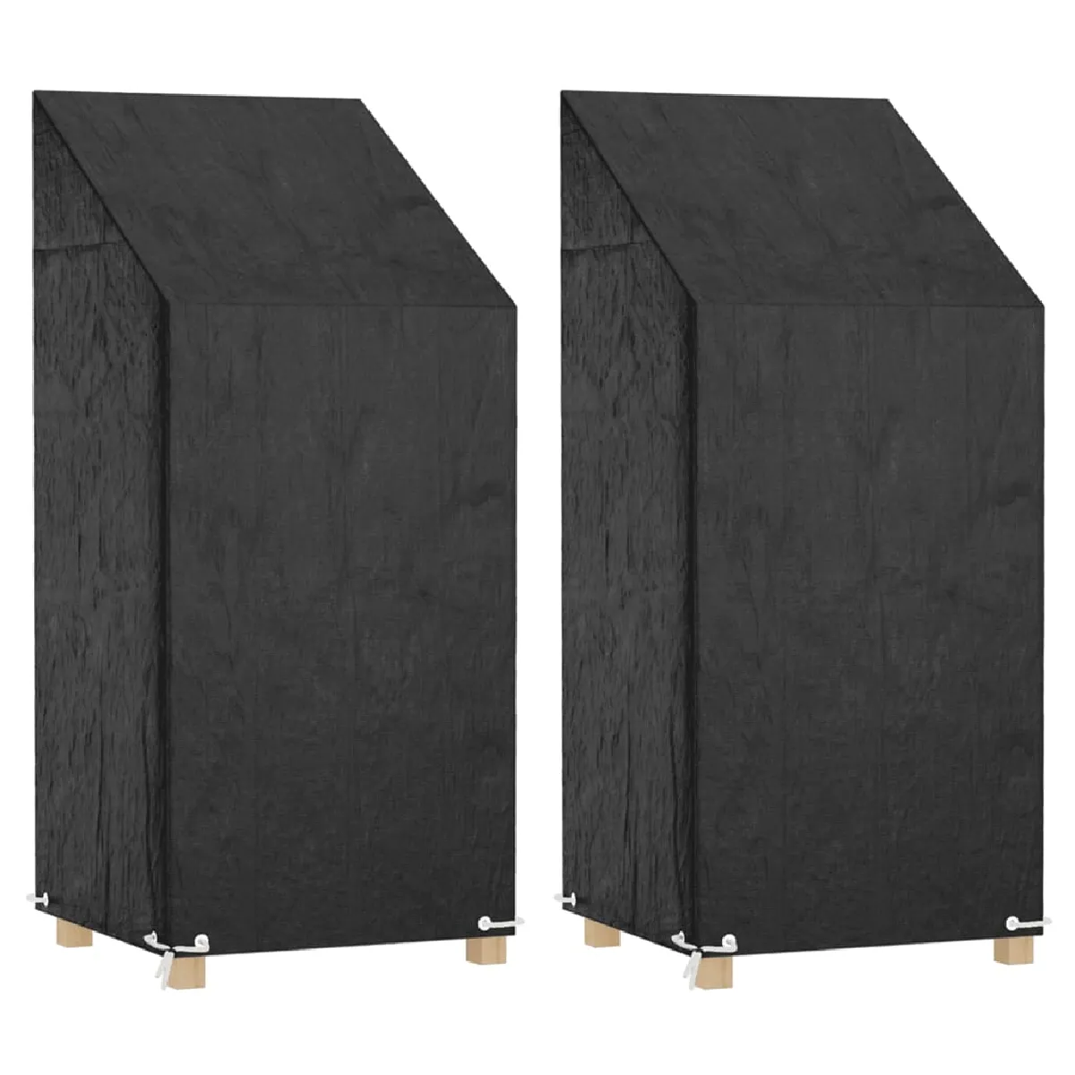 Vidaxl Noir Housses De Chaise De Jardin