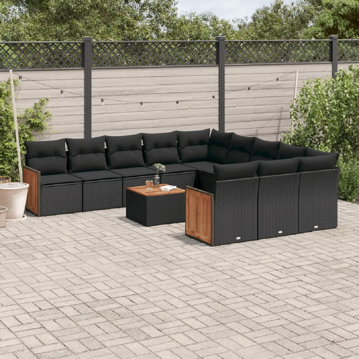 VidaXL Salon de Jardin avec Coussins 12 pcs - vue 7