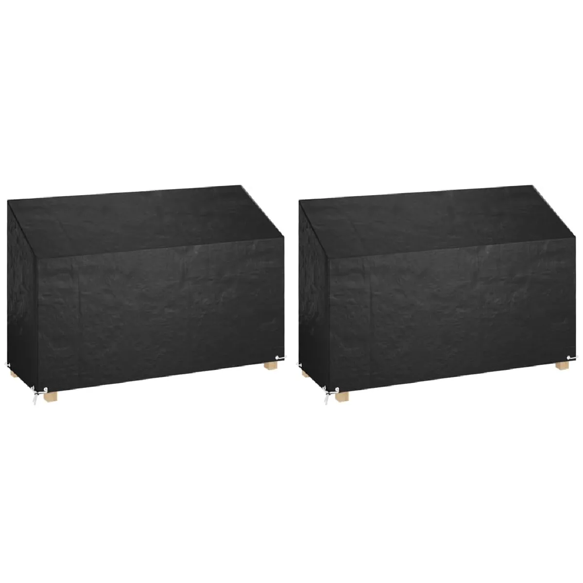 Vidaxl Housses De Banc De Jardin 2 Pcs