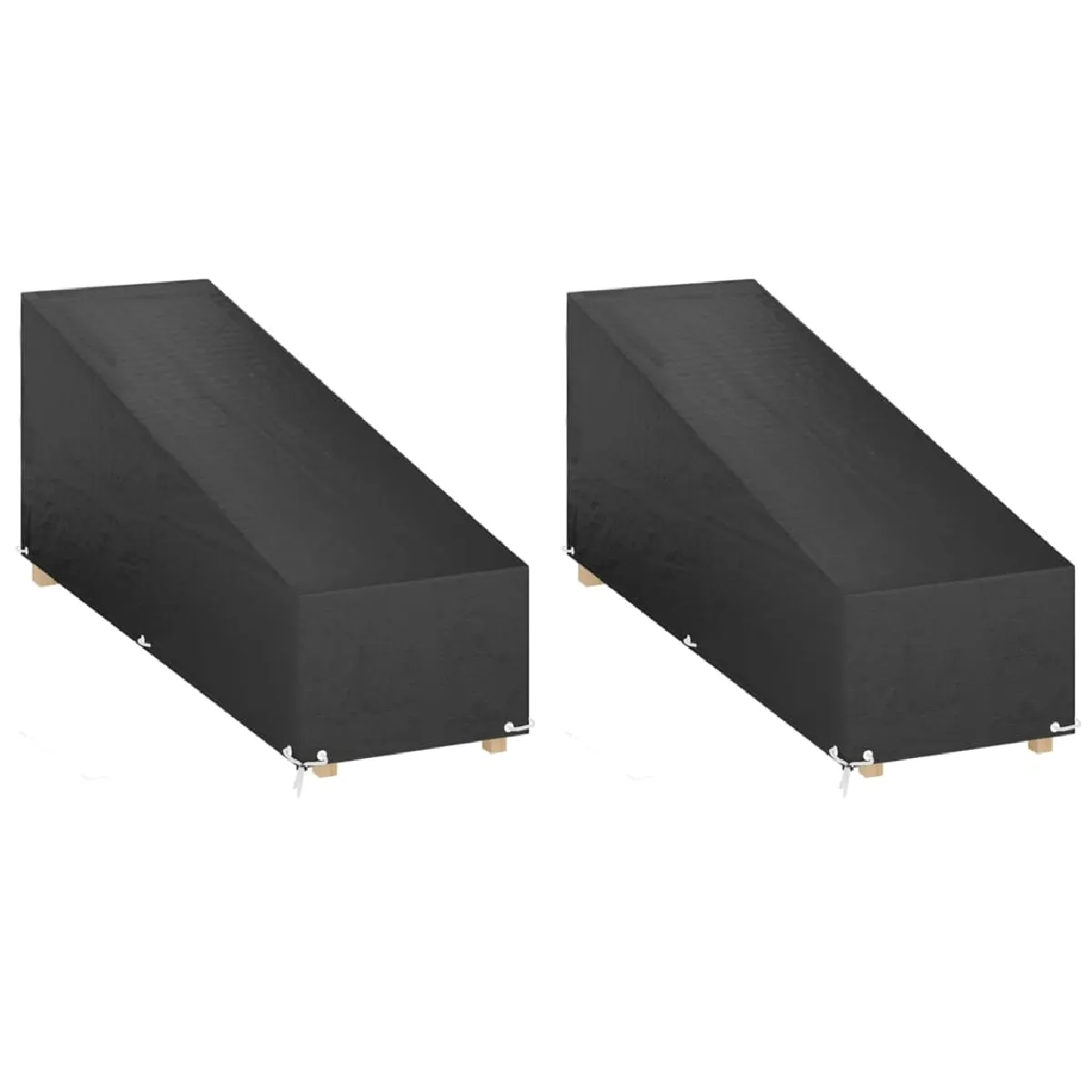 vidaXL Housses pour chaise longue PE - vue 2