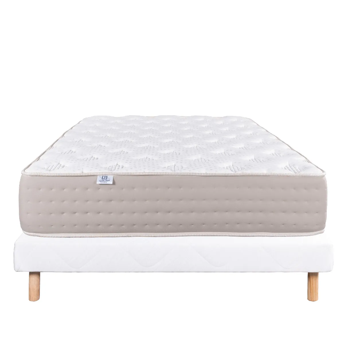 Luxury Literie Ensemble Matelas Dreamlux 140x200 Blanc