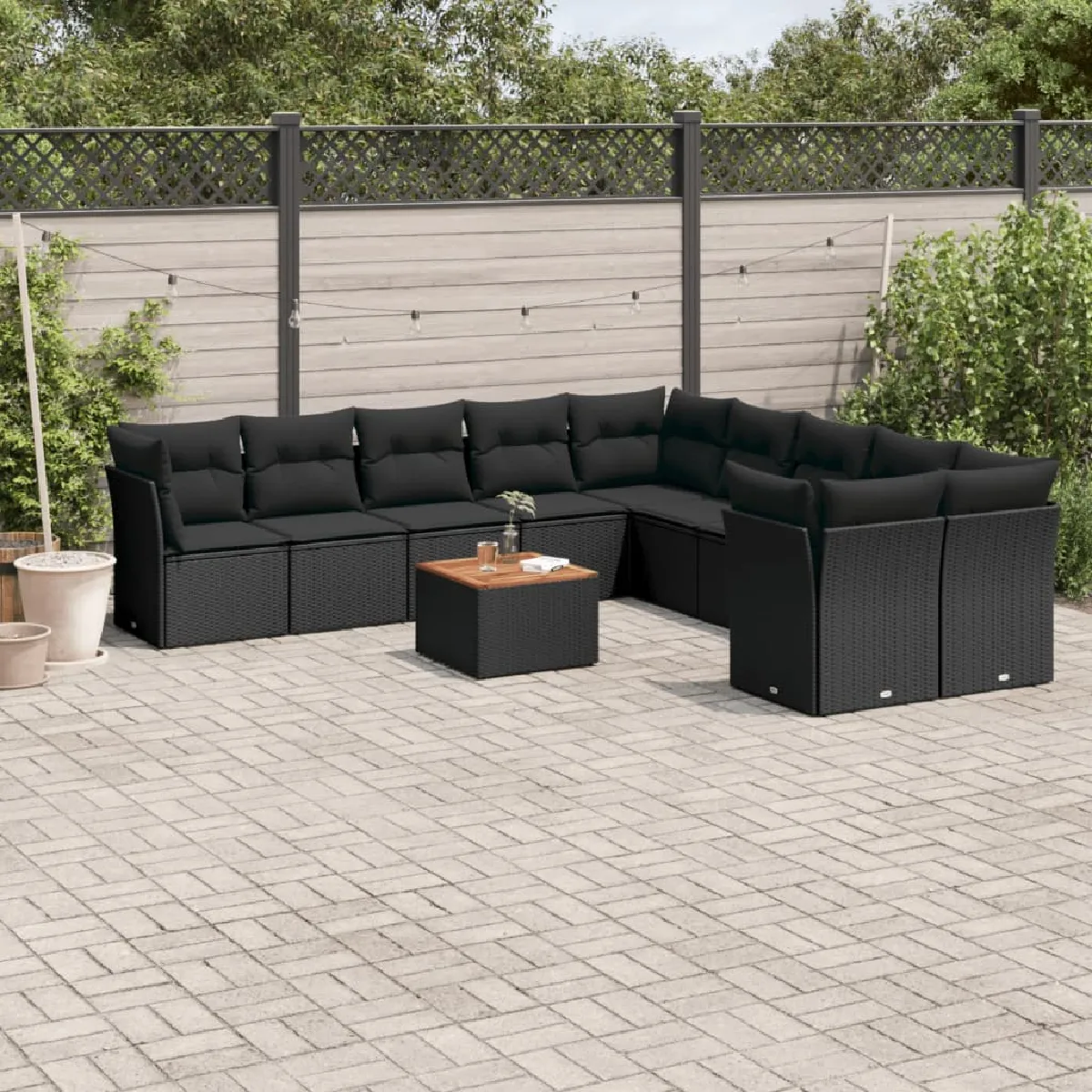 vidaXL Salon de jardin 11 pcs - vue 5