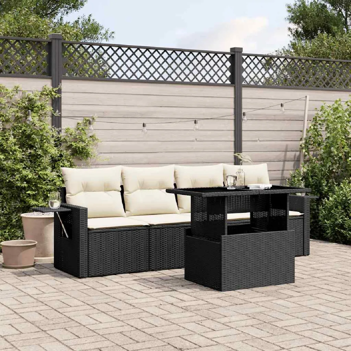 vidaXL Salon de jardin ajustable - vue 2