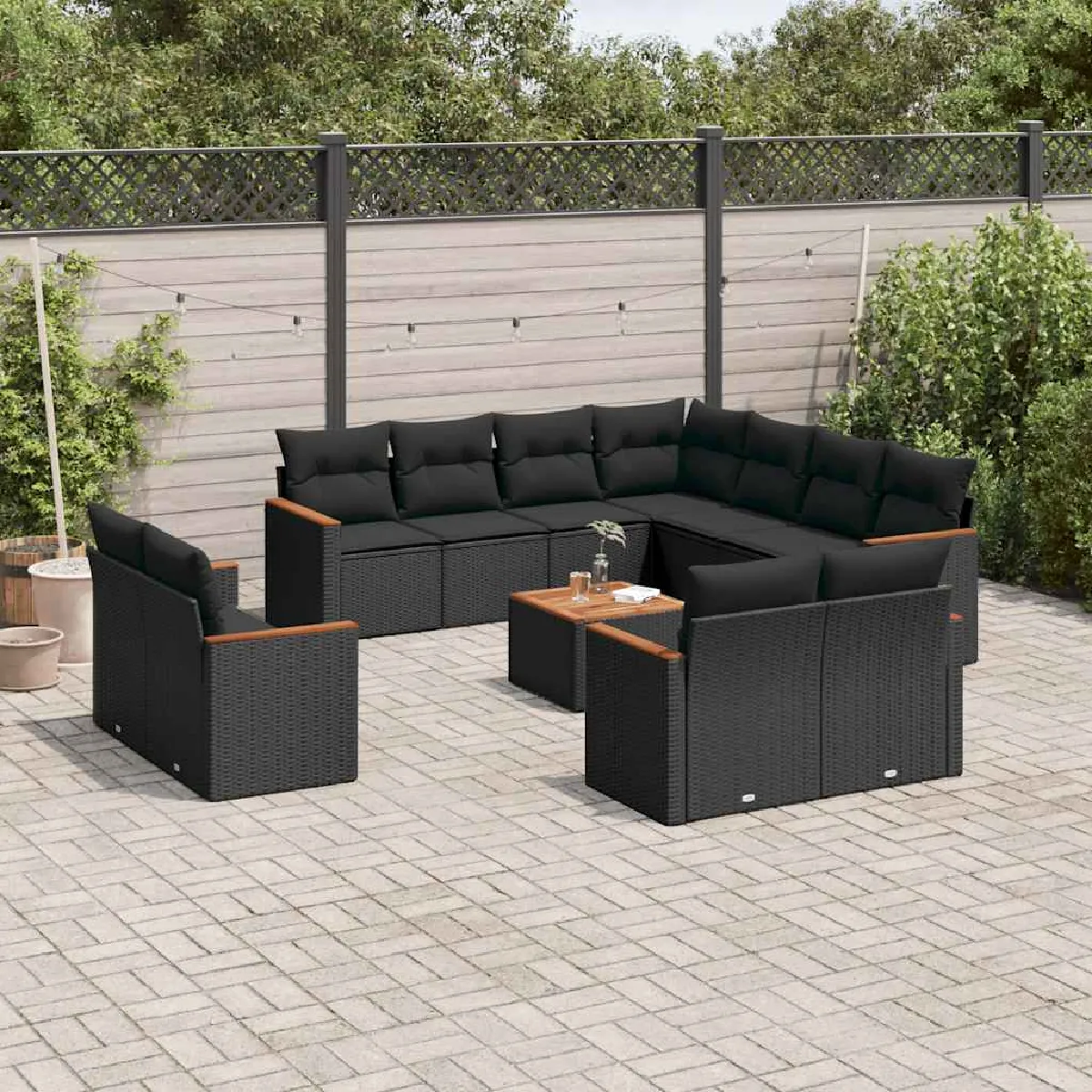 vidaXL Salon de jardin modulable - vue 2