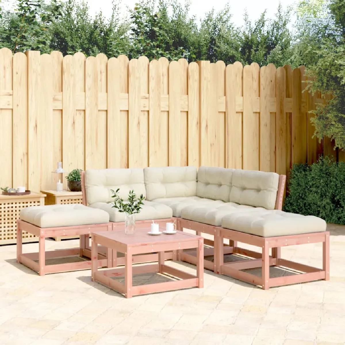 vidaXL Salon de jardin 5 pcs Bois de douglas