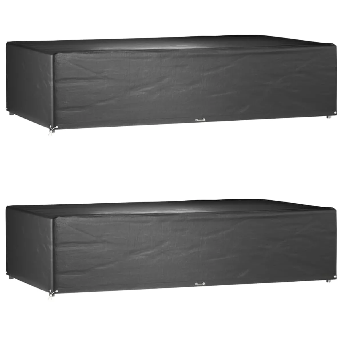 vidaXL Housses de Salon de Jardin 2 pcs Rectangulaire