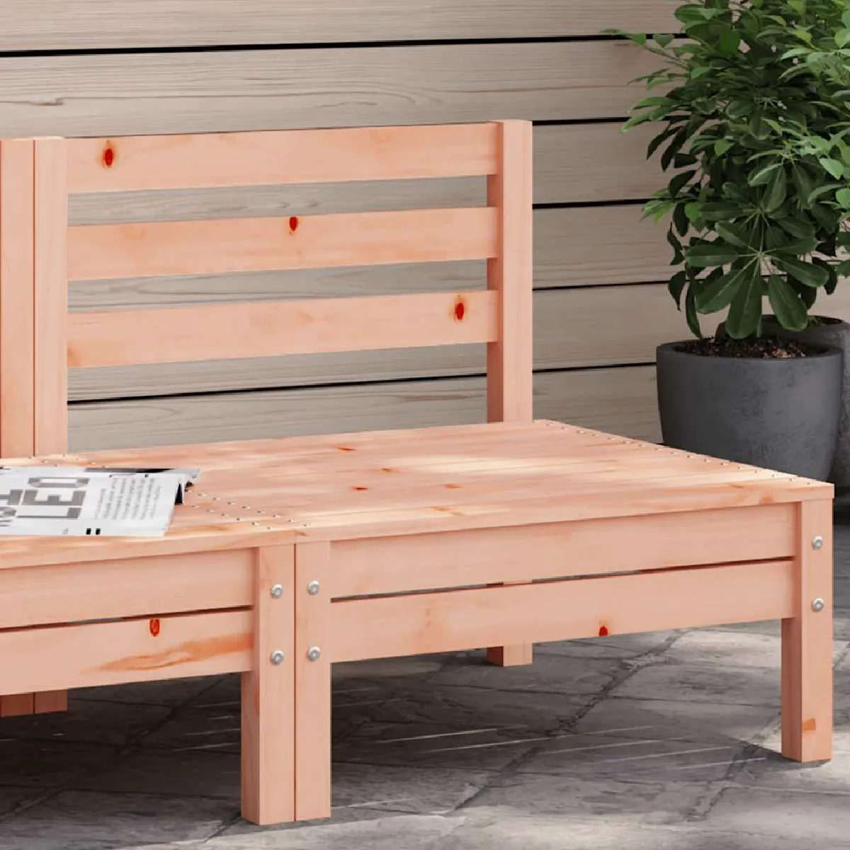 vidaXL Canapé de jardin Bois massif douglas