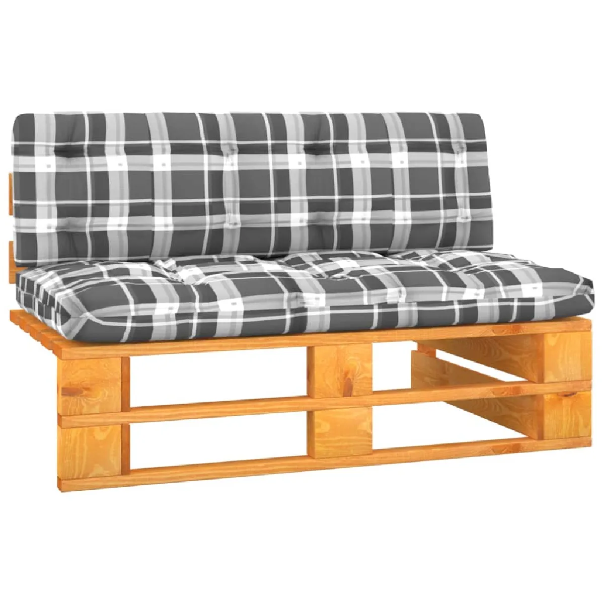 vidaXL Canapé jardin palette central miel