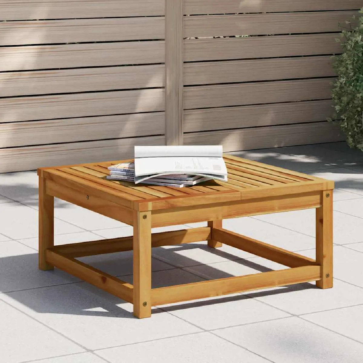 Table de jardin 63x63x30 cm bois d'acacia